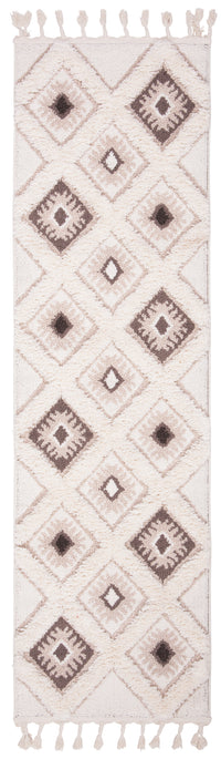 Safavieh Moroccan Tassel Shag Mts601A Ivory/Brown Area Rug