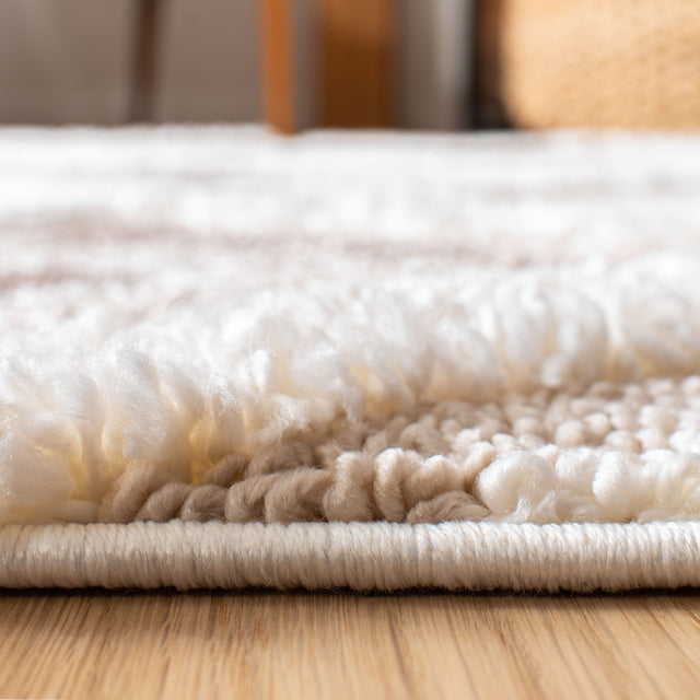 Safavieh Moroccan Tassel Shag Mts601A Ivory/Brown Rug.