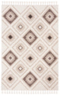 Safavieh Moroccan Tassel Shag Mts601A Ivory/Brown Rug.
