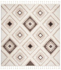 Safavieh Moroccan Tassel Shag Mts601A Ivory/Brown Area Rug