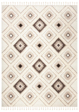 Safavieh Moroccan Tassel Shag Mts601A Ivory/Brown Rug.