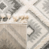 Safavieh Moroccan Tassel Shag Mts601F Ivory/Grey Rug.
