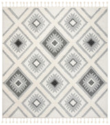 Safavieh Moroccan Tassel Shag Mts601F Ivory/Grey Rug.