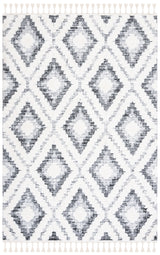 Safavieh Moroccan Tassel Shag Mts610A Ivory/Grey Rug.