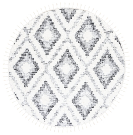 Safavieh Moroccan Tassel Shag Mts610A Ivory/Grey Rug.