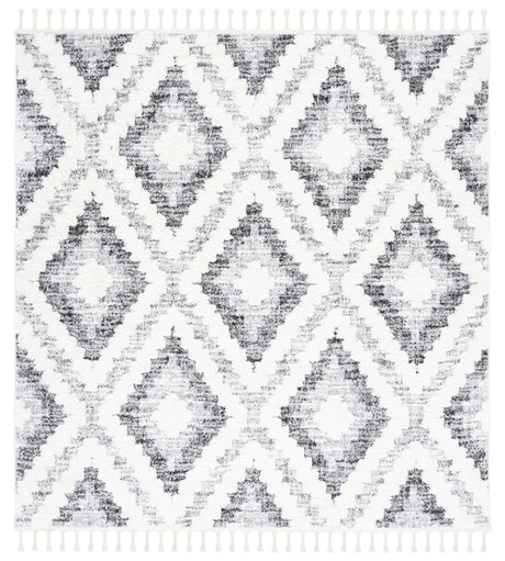 Safavieh Moroccan Tassel Shag Mts610A Ivory/Grey Rug.