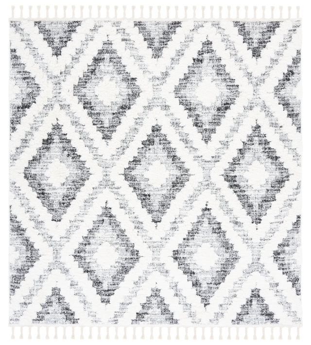 Safavieh Moroccan Tassel Shag Mts610A Ivory/Grey Rug.
