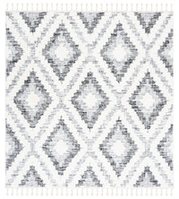 Safavieh Moroccan Tassel Shag Mts610A Ivory/Grey Area Rug