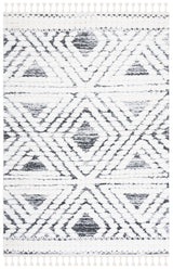 Safavieh Moroccan Tassel Shag Mts614A Ivory/Grey Rug.