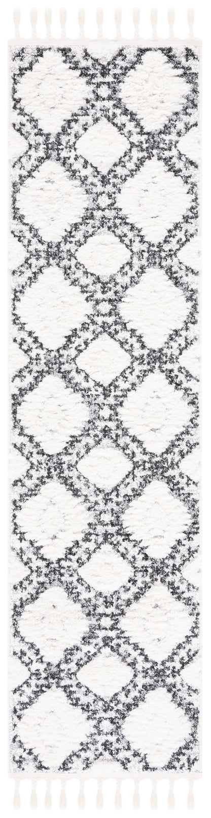 Safavieh Moroccan Tassel Shag Mts616A Ivory/Grey Area Rug