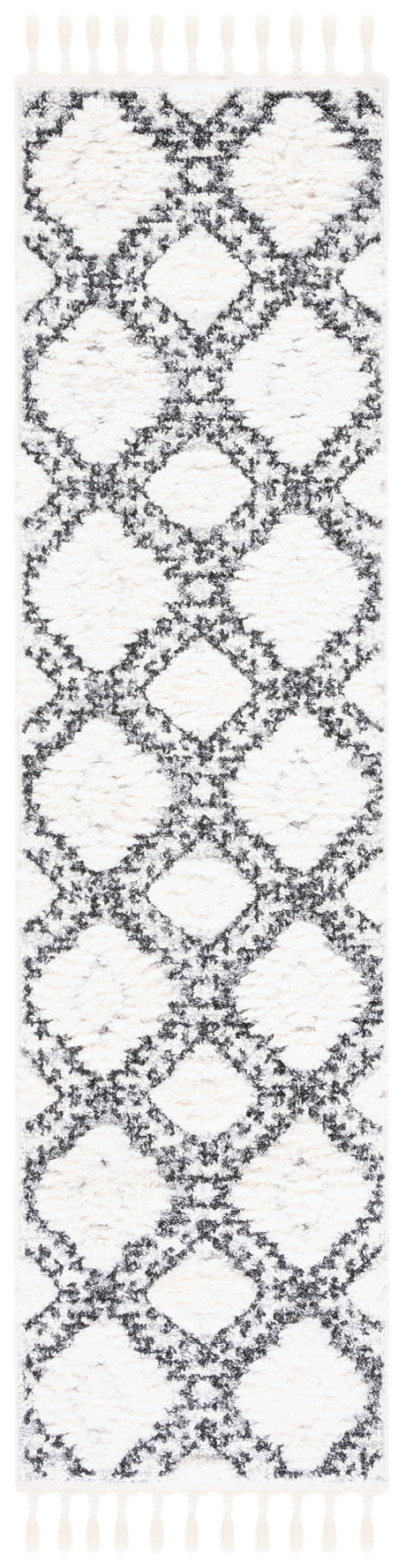 Safavieh Moroccan Tassel Shag Mts616A Ivory/Grey Rug.