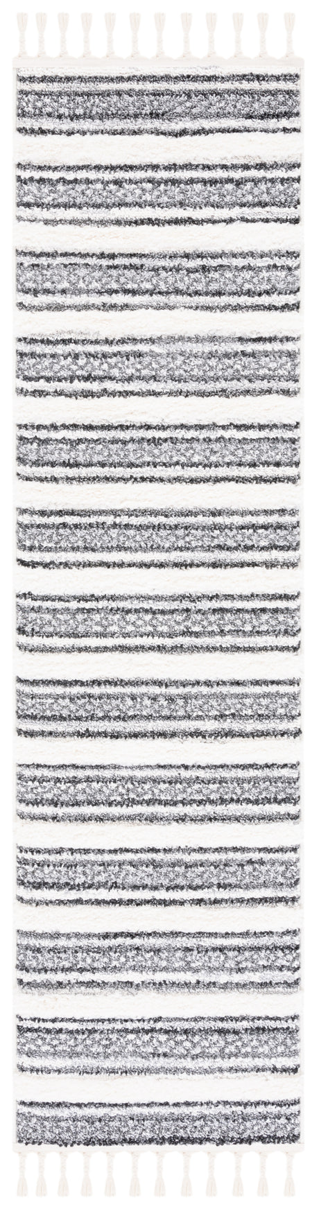 Safavieh Moroccan Tassel Shag Mts620F Grey/Ivory Rug.