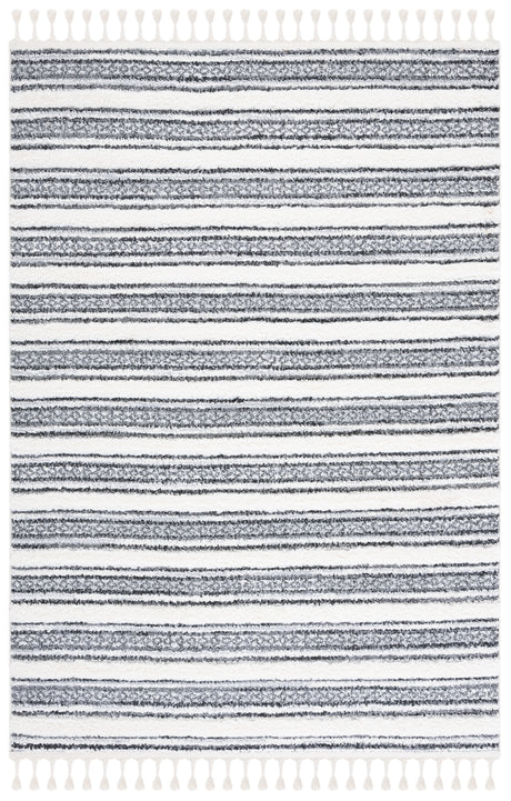Safavieh Moroccan Tassel Shag Mts620F Grey/Ivory Rug.