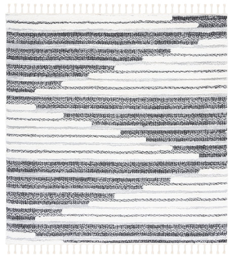 Safavieh Moroccan Tassel Shag Mts622F Dark Grey/Ivory Rug.