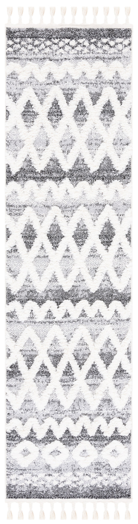 Safavieh Moroccan Tassel Shag Mts626F Grey/Ivory Rug.