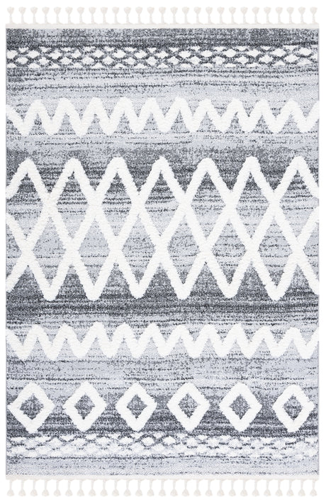 Safavieh Moroccan Tassel Shag Mts626F Grey/Ivory Rug.