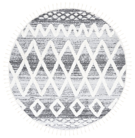 Safavieh Moroccan Tassel Shag Mts626F Grey/Ivory Rug.