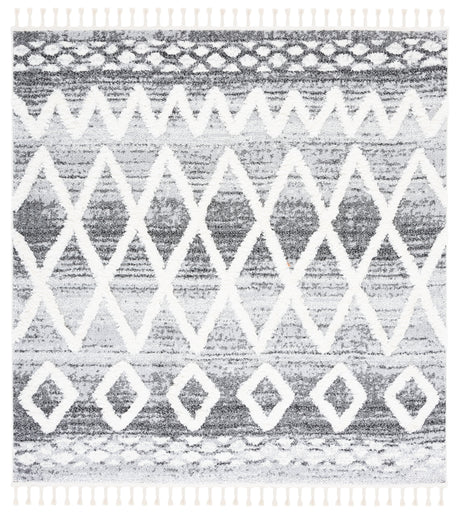 Safavieh Moroccan Tassel Shag Mts626F Grey/Ivory Rug.