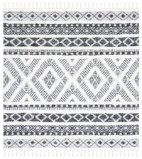 Safavieh Moroccan Tassel Shag Mts628F Grey/Ivory Area Rug