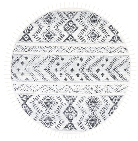 Safavieh Moroccan Tassel Shag Mts630A Ivory/Grey Rug.