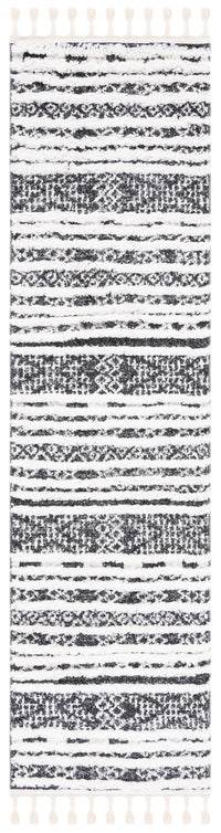 Safavieh Moroccan Tassel Shag Mts632Z Black/Ivory Area Rug