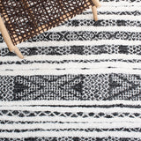 Safavieh Moroccan Tassel Shag Mts632Z Black/Ivory Rug.