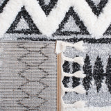 Safavieh Moroccan Tassel Shag Mts634F Grey/Black Rug.