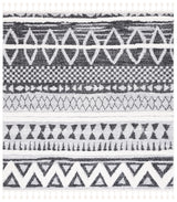 Safavieh Moroccan Tassel Shag Mts634F Grey/Black Rug.