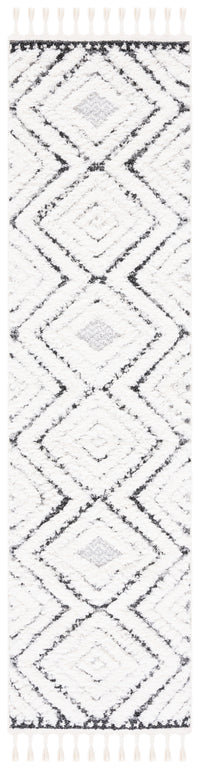 Safavieh Moroccan Tassel Shag Mts636A Ivory/Grey Area Rug