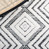 Safavieh Moroccan Tassel Shag Mts636A Ivory/Grey Rug.