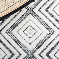 Safavieh Moroccan Tassel Shag Mts636A Ivory/Grey Area Rug