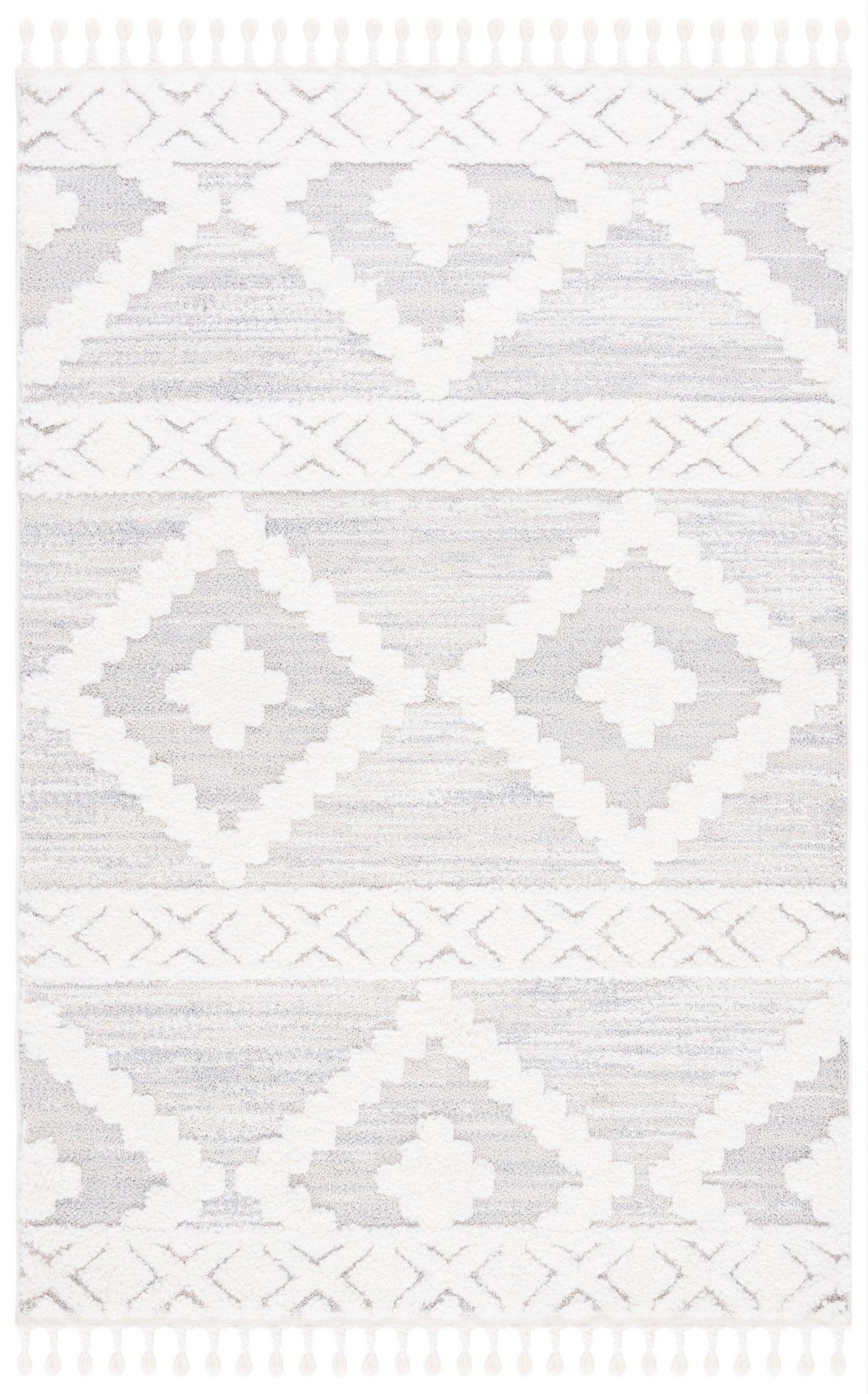 Safavieh Moroccan Tassel Shag Mts640A Ivory/Beige Rug.