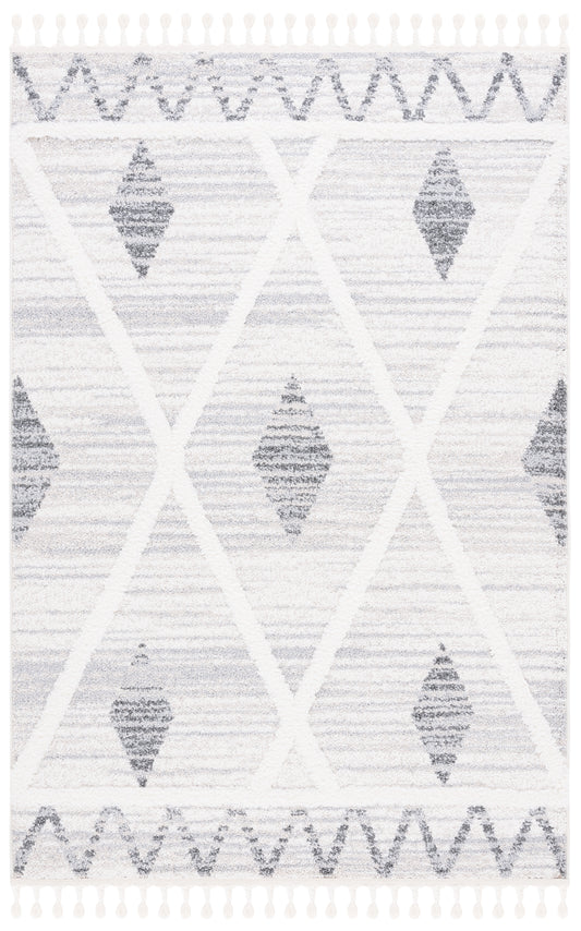 Safavieh Moroccan Tassel Shag Mts642A Beige/Grey Area Rug