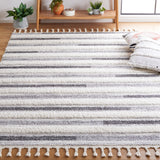 Safavieh Moroccan Tassel Shag Mts648A Ivory/Grey Rug.