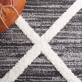 Safavieh Moroccan Tassel Shag Mts650Z Black/Ivory Rug.