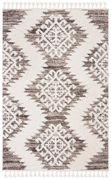 Safavieh Moroccan Tassel Shag Mts652A Ivory/Brown Rug.