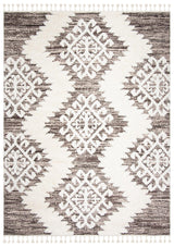 Safavieh Moroccan Tassel Shag Mts652A Ivory/Brown Rug.