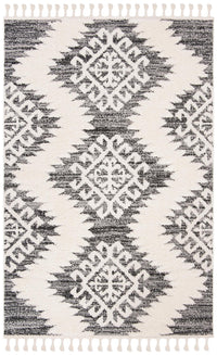 Safavieh Moroccan Tassel Shag Mts652F Ivory/Grey Area Rug