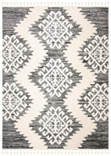 Safavieh Moroccan Tassel Shag Mts652F Ivory/Grey Rug.