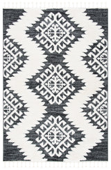Safavieh Moroccan Tassel Shag Mts652H Dark Grey/Ivory Rugs.