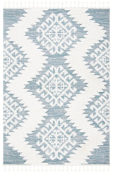Safavieh Moroccan Tassel Shag Mts652K Teal/Ivory Rugs.