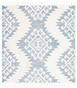 Safavieh Moroccan Tassel Shag Mts652K Teal/Ivory Rugs.