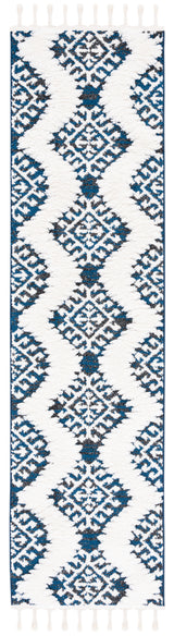 Safavieh Moroccan Tassel Shag Mts652N Navy/Ivory Rugs.