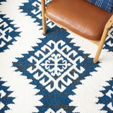 Safavieh Moroccan Tassel Shag Mts652N Navy/Ivory Rugs.