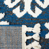 Safavieh Moroccan Tassel Shag Mts652N Navy/Ivory Rugs.