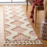 Safavieh Moroccan Tassel Shag Mts652P Orange/Ivory Rug.
