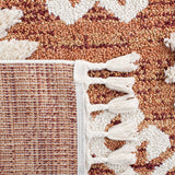 Safavieh Moroccan Tassel Shag Mts652P Orange/Ivory Rug.