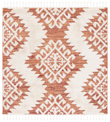 Safavieh Moroccan Tassel Shag Mts652P Orange/Ivory Rug.