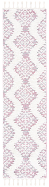 Safavieh Moroccan Tassel Shag Mts652U Pink/Ivory Rugs.