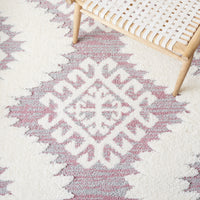 Safavieh Moroccan Tassel Shag Mts652U Pink/Ivory Area Rug